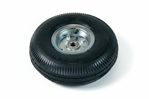 Ruota Per Carrello Pneumatica Mm.260 Con Cuscinetto Cerchio Acciaio Ø Mm.260X85 Foro Mm.20 Alte