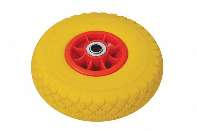 Ruota Per Carrello Pu Piena Mm.260 Cerchio Plastica Ø Mm.260X85 Foro Mm.20 Alte
