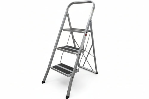 Scala Sgabello In Acciaio 2 Gradini Cm.45X3X90H. Xtra