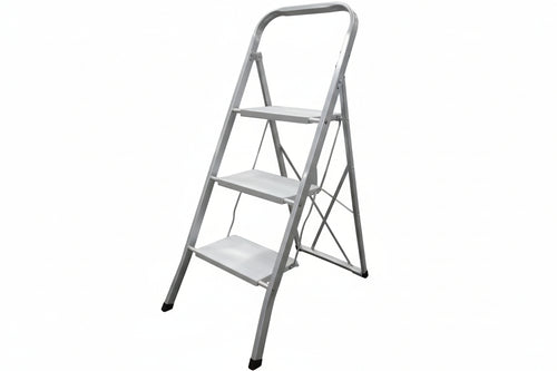 Scala Sgabello In Acciaio 3 Gradini Cm.45X3X115H. Xtra