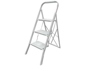 Scala Sgabello In Acciaio 4 Gradini Cm.45X3X141H. Xtra