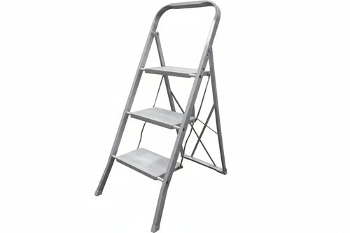Scala Sgabello In Acciaio 4 Gradini Cm.45X3X141H. Xtra