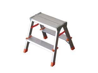 Scala Doppia Salita In Alluminio Filo 3 Gradini Cm.46X16,5X62H Kg.3 (Fi3) Facal