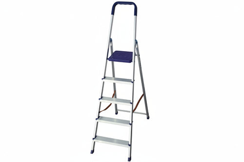Scala In Alluminio K100 D.Lgs.81/08 6 Gradini Cm.51X11,9X204H (128H Pedana) Kg.4,80 Facal