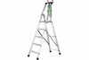 Scala In Alluminio Quadra En131 4 Gradini Cm.47X11,5X148,5H (88,H Pedana) Kg.5,2 Facal