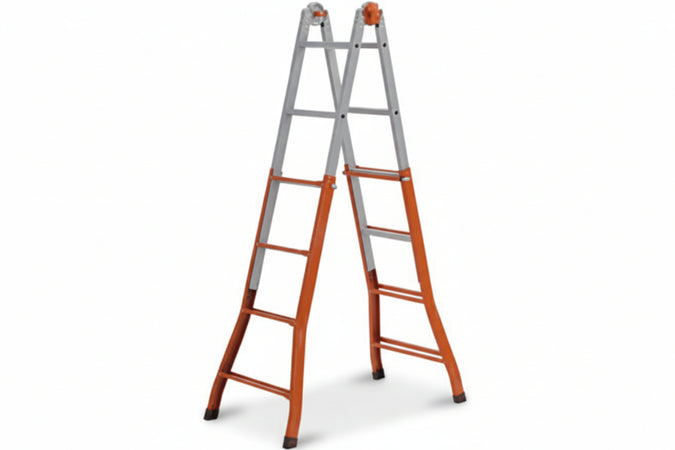 Scala Telescopica Peppina In Acciaio 4+4 G. Ap. Cm.376H. Cm.48X16X115H. Kg.11 A0040 Gierre