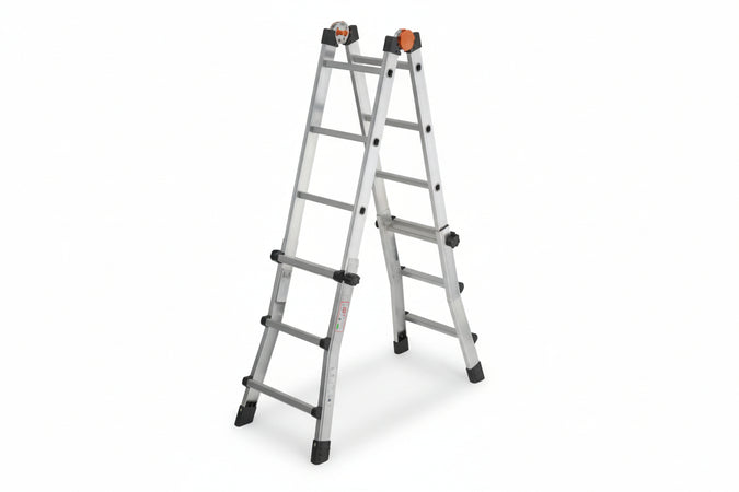 Scala Multifunzione Telescopica Peppina D.Lgs. 81/08 4+5 Gr. Ap.Cm.430H.Cm.57X24X141H.Kg.12,3 All030 Gierre