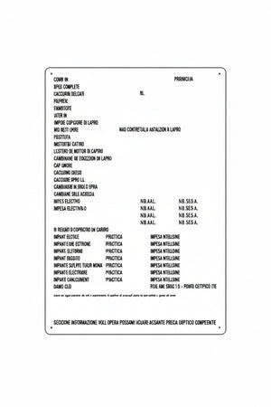 Cartello Concessione Edilizia Direzione Lavori Monocolore- - Cm70X100H. - 5 Pezzi