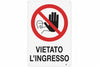 Cartello Vietato L'Ingresso- - Cm.20X30H. - 10 Pezzi