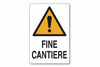 Cartello Fine Cantiere- - Cm.40X60H. In Plastica - 10 Pezzi