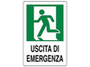 Cartello Uscita Di Emergenza A Sinistra- - Cm.20X30H. - 10 Pezzi