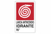 Cartello Lancia Antincendio Idrante N°- - Cm.20X30H. - 10 Pezzi