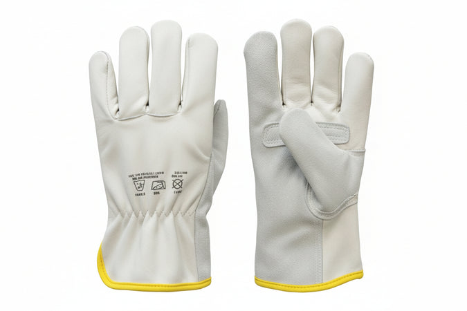 Guanto Da Lavoro Bovino Palmo Fiore Dorso Crosta- - Tg.8 - 12 Pezzi Excel