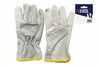 Guanti Da Lavoro Bovino Palmo Fiore Dorso Crosta- - Tg.10 - 12 Pezzi Excel