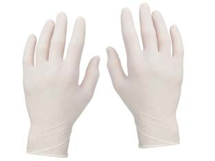 Guanti In Vinile Bianchi Senza Polvere Tg.S Conf. Da 100 Pz.