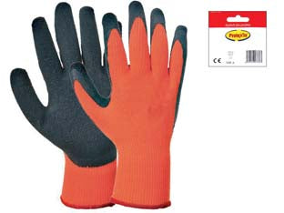 Guanti Da Lavoro Impregnati In Lattice Alta Visibilita' Pesanti- - Tg.10 - 12 Blister Excel