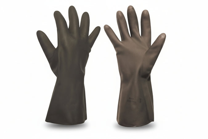 Guanti Da Lavoro Industriali Antiacido In Neoprene- - Tg.M Mis.7 - 7 1/2 - 10 Paio