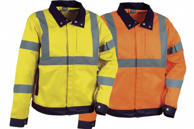 Giacca Tempel Ad Alta Visibilita' Tg.S Giallo Fluo/Navy Cofra