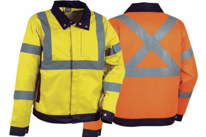 Giacca Tempel Ad Alta Visibilita' Tg.S Arancione Fluo/Navy Cofra