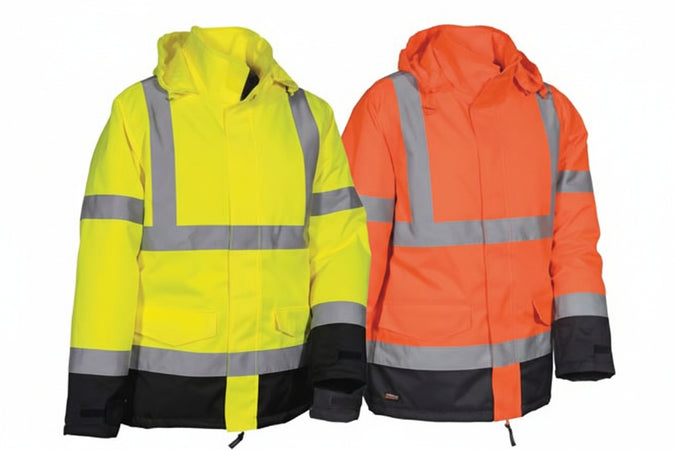 Giacca Imbottita Namsos Ad Alta Visibilita' Tg.S Arancio Fluo/Navy Cofra