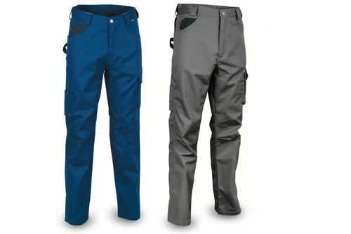 Pantalone Drill In Cotone E Poliestere Right Fit Tg.50 Antracite/Nero Cofra