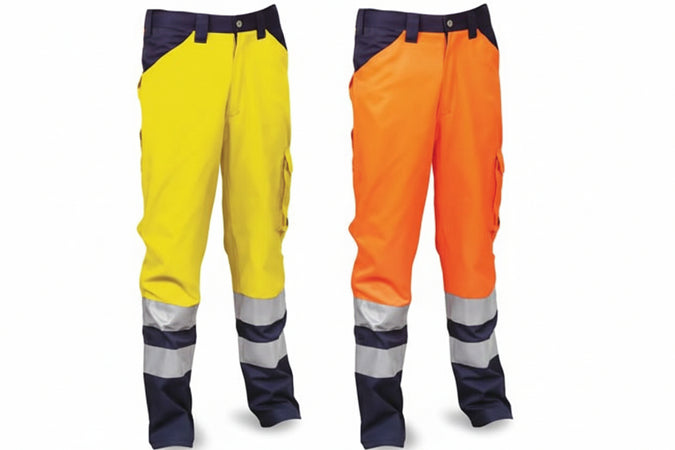 Pantalone Encke Ad Alta Visibilita' Tg.S Giallo Fluo/Navy Cofra