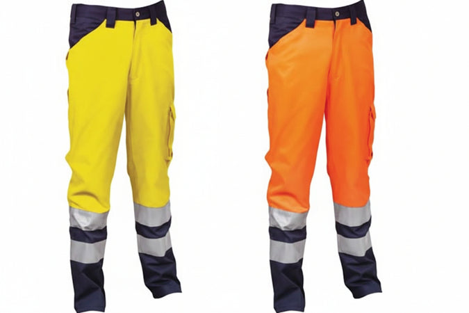 Pantalone Encke Ad Alta Visibilita' Tg.S Arancione Fluo/Navy Cofra