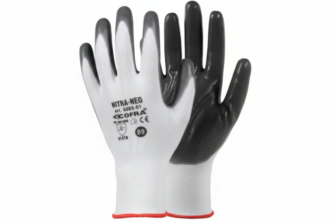 Guanti Da Lavoro Nitra-Neo In Nitrile- - Tg.L - 1 Dozzina Cofra