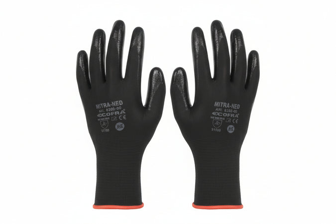 Guanti Da Lavoro Nitra-Neo In Nitrile- - Tg.M - 1 Dozzina Cofra