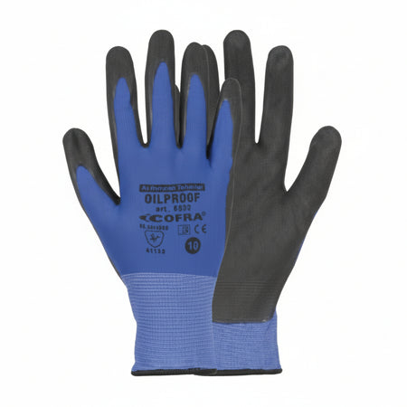 Guanti Da Lavoro Oil Proof In Nitrile- - Tg.Xl - 1 Dozzina Cofra