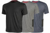 T-Shirt Road Manica Corta- - Tg.Xl - Black Carbon - 100% Cotone - 3 Pezzi U-Power