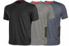 T-Shirt Road Manica Corta- - Tg.M - Grey Meteorite - 90% Cotone, 10% Viscose - 3 Pezzi U-Power