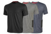T-Shirt Road Manica Corta- - Tg.2Xl - Grey Meteorite - 90% Cotone,10% Viscose - 3 Pezzi U-Power