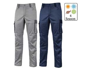 Pantalone Cargo Crazy In Tc Stretch Slim Fit Tg.L Stone Grey Upower