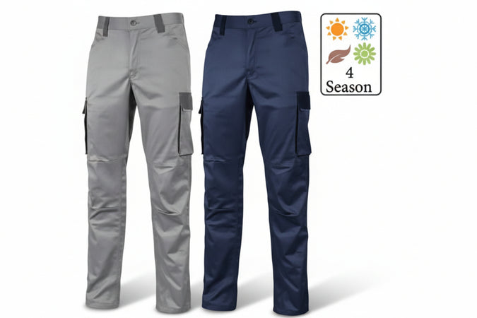 Pantalone Cargo Crazy In Tc Stretch Slim Fit Tg.2Xl Stone Grey Upower