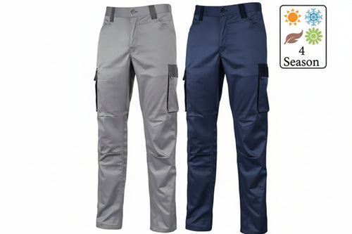 Pantalone Cargo Crazy In Tc Stretch Slim Fit Tg.2Xl Westlake Blue Upower