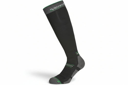Calza Lunga Zenith Green Fluo- - Tg.M Per N° 40 41 42 43 - 2 Paio U-Power