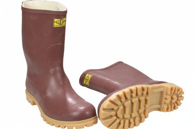 Stivali In Gomma A Tronchetto Carrarmato Marrone- - N°39 - 1 Paio Trento