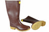 Stivali In Gomma A Ginocchio Calandrato Marrone- - N°39 - 1 Paio Trento