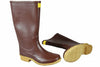 Stivali In Gomma A Ginocchio Calandrato Marrone- - N°45 - 1 Paio Trento