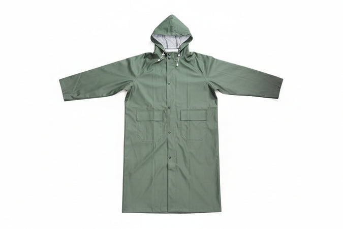 Impermeabile Cappotto In Pvc Bispalmato Plp Verde Tg. Xxxl Excel