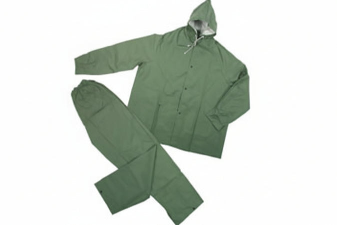 Impermeabile Giacca/Pantalone In Pvc Bispalmato Plp Verde Tg. Xxxl Excel