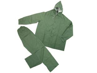 Impermeabile Giacca/Pantalone In Pvc Bispalmato Plp Verde Tg. Xl Excel