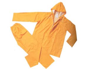 Impermeabile Giacca/Pantalone In Pvc Bispalmato Plp Giallo Tg. Xl Excel