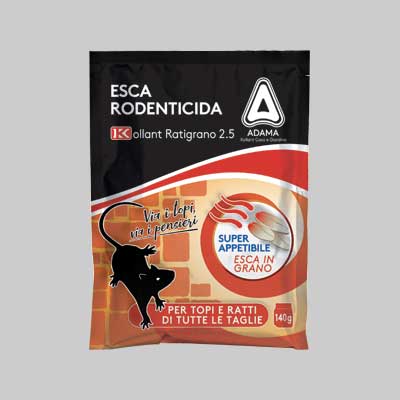 Esca Topicida 'Ratigrano 2,5' 140 Gr - Kollant