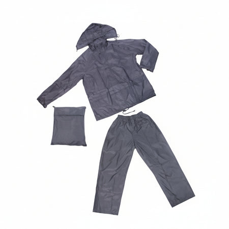 Impermeabile Giacca/Pantalone In Nylon Blu Tg. Xxxl Excel