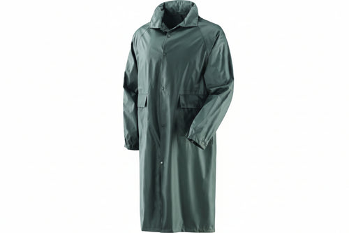 Impermeabile Cappotto In Nylon Spalmato In Pvc Verde Tg.Xl