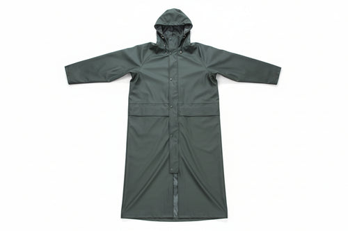 Impermeabile Cappotto In Poliuretano Verde Tg.Xl Colore Verde