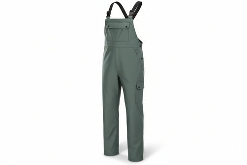 Impermeabile Pantalone Con Pettorina In Poliuretano Verde Tg.Xxl Colore Verde