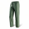 Impermeabile Pantalone In Nylon Spalmato In Pvc Verde Tg.Xxl